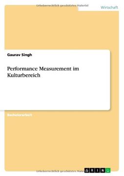 portada Performance Measurement im Kulturbereich