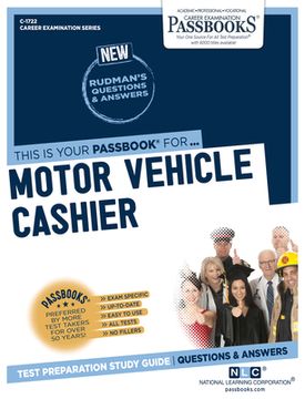 portada Motor Vehicle Cashier (C-1722): Passbooks Study Guide Volume 1722 (in English)