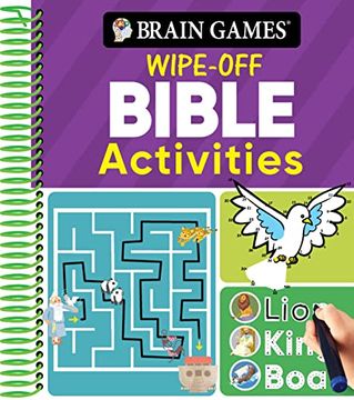 portada Brain Games Wipe-Off: Bible Activities (en Inglés)
