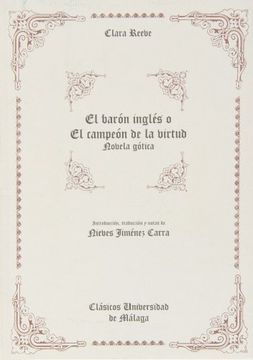 portada El Barón Inglés o el Campeón de la Virtud: Novela Gótica (in Spanish)