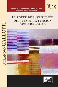 portada Poder de Sustitucion del Juez en la Funcion Administrativa, el (in Spanish)
