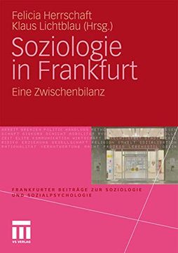 portada Soziologie in Frankfurt: Eine Zwischenbilanz (en Alemán)