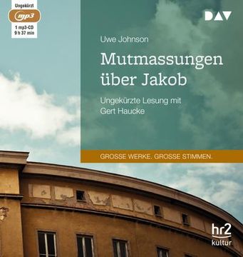 portada Mutmaßungen Über Jakob (en Alemán)