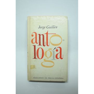 portada Jorge Guillén. Antología