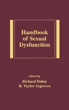 portada handbook of sexual dysfunction (en Inglés)