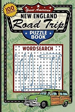 portada Great American new England Road Trip Puzzle Book (Great American Puzzle Books) (en Inglés)