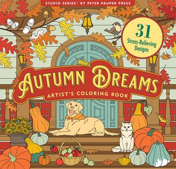 portada Autumn Dreams Coloring Book (31 Stress Relieving Designs)