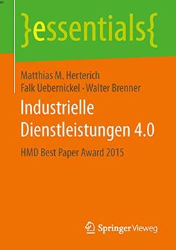 portada Industrielle Dienstleistungen 4. 0: Hmd Best Paper Award 2015 (en Alemán)
