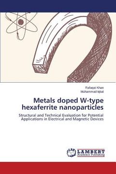 portada Metals doped W-type hexaferrite nanoparticles (in English)