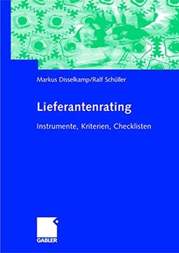 portada Lieferantenrating: Instrumente, Kriterien, Checklisten (en Alemán)