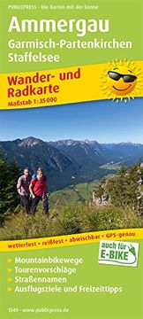 portada Ammergau, Garmisch-Partenkirchen, Staffelsee: Wander- und Radkarte mit Ausflugszielen & Freizeittipps, Wetterfest, Reißfest, Abwischbar, Gps-Genau. 1: 35000 (Wander- und Radkarte / Wurk) (en Alemán)