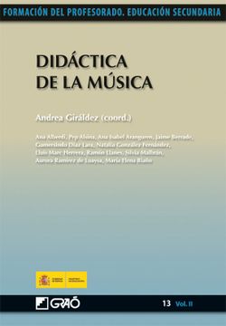 portada Didactica de la Musica. Formacion Para el Profesorado. Educacion Secundaria (in Spanish)