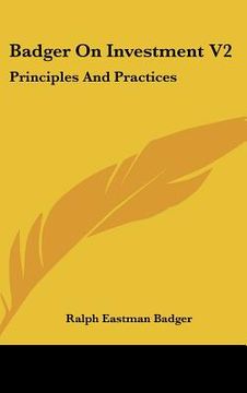 portada badger on investment v2: principles and practices (en Inglés)