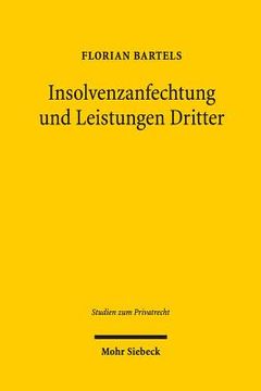 portada Insolvenzanfechtung Und Leistungen Dritter (en Alemán)