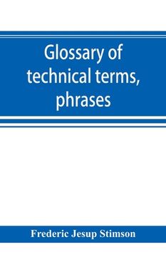 portada Glossary of technical terms, phrases, and maxims of the common law