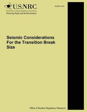 portada Seismic Considerations For the Transition Break Size (en Inglés)
