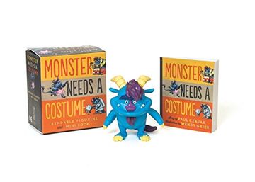 portada Monster Needs a Costume Bendable Figurine and Mini Book (Miniature Editions)