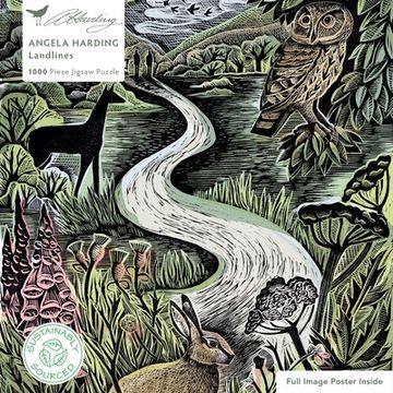 portada Adult Sustainable Jigsaw Puzzle Angela Harding: Landlines: 1000-Pieces. Ethical, Sustainable, Earth-Friendly (1000-Piece Sustainable Jigsaws) (en Inglés)
