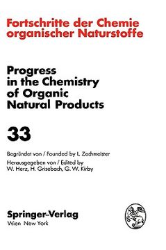 portada fortschritte der chemie organischer naturstoffe / progress in the chemistry of organic natural products 33 (in English)