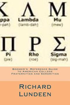 portada boomer's reference guide to american college fraternities and sororities (en Inglés)