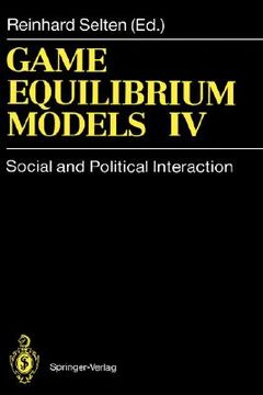 portada game equilibrium models i: evolution and game dynamics (en Inglés)