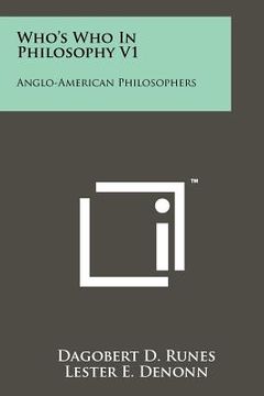 portada who's who in philosophy v1: anglo-american philosophers