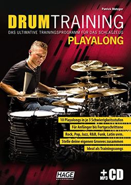 portada Drum Training Playalong + MP3-CD: Das ultimative Trainingsprogramm für das Schlagzeug (en Alemán)