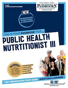 portada Public Health Nutritionist iii (en Inglés)