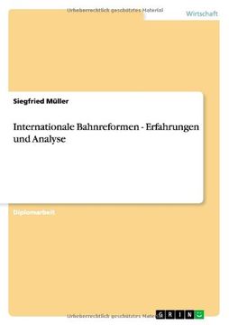 portada Internationale Bahnreformen - Erfahrungen und Analyse (German Edition)
