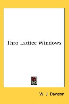 portada thro lattice windows (en Inglés)