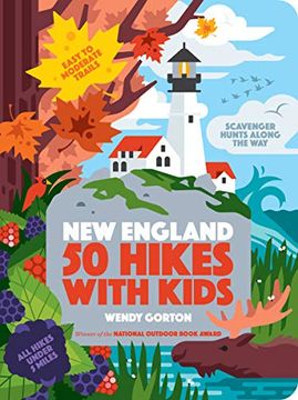 portada 50 Hikes With Kids new England (en Inglés)