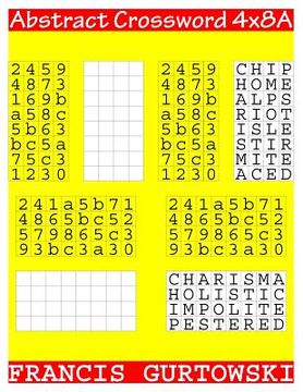 portada Abstract Crossword 4x8A (en Inglés)