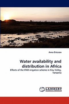 portada water availability and distribution in africa (en Inglés)