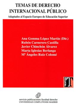portada Temas de Derecho Internacional Público Adaptados al Espacio Europeo de Educación Superior