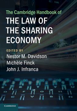 portada The Cambridge Handbook of the law of the Sharing Economy (en Inglés)