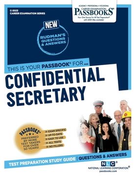 portada Confidential Secretary (C-3023): Passbooks Study Guide Volume 3023 (in English)