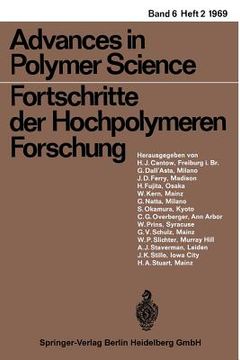 portada advances in polymer science 6/2 (en Inglés)