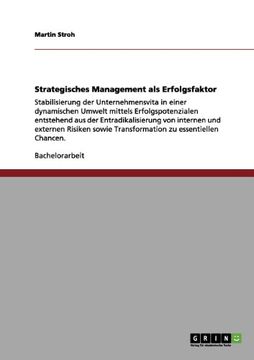 portada Strategisches Management als Erfolgsfaktor (German Edition)