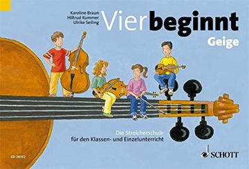 portada Vier Beginnt - Streicherklasse, Violine