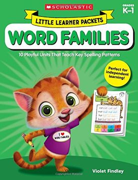 portada Little Learner Packets: Word Families: 10 Playful Units That Teach Key Spelling Patterns (en Inglés)