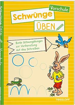 portada Schwünge Üben. Vorschule: Bunte Schwungübungen zur Vorbereitung auf das Schreiben (in German)