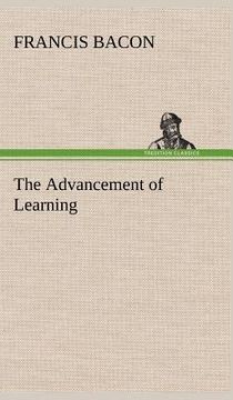 portada the advancement of learning