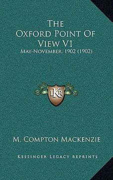 portada the oxford point of view v1: may-november, 1902 (1902)