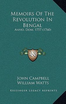 portada memoirs of the revolution in bengal: anno. dom. 1757 (1760)