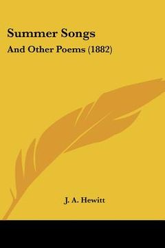 portada summer songs: and other poems (1882) (en Inglés)