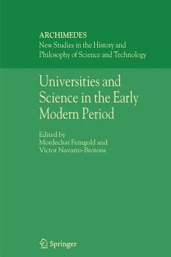 portada universities and science in the early modern period (in English)