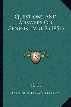 portada questions and answers on genesis, part 2 (1851)