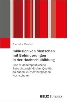 portada Inklusion von Menschen mit Behinderungen in der Hochschulbildung (en Alemán)