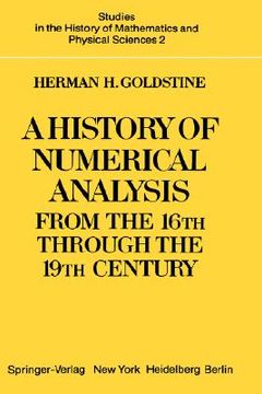 portada a history of numerical analysis from the 16th through the 19th century
