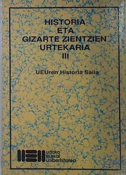 portada Historia eta Gizarte-Zientzien Iii, Urtekaria